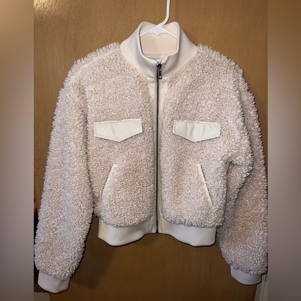Express Sherpa bomber jacket